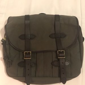 Filson Army Green Messenger Bag